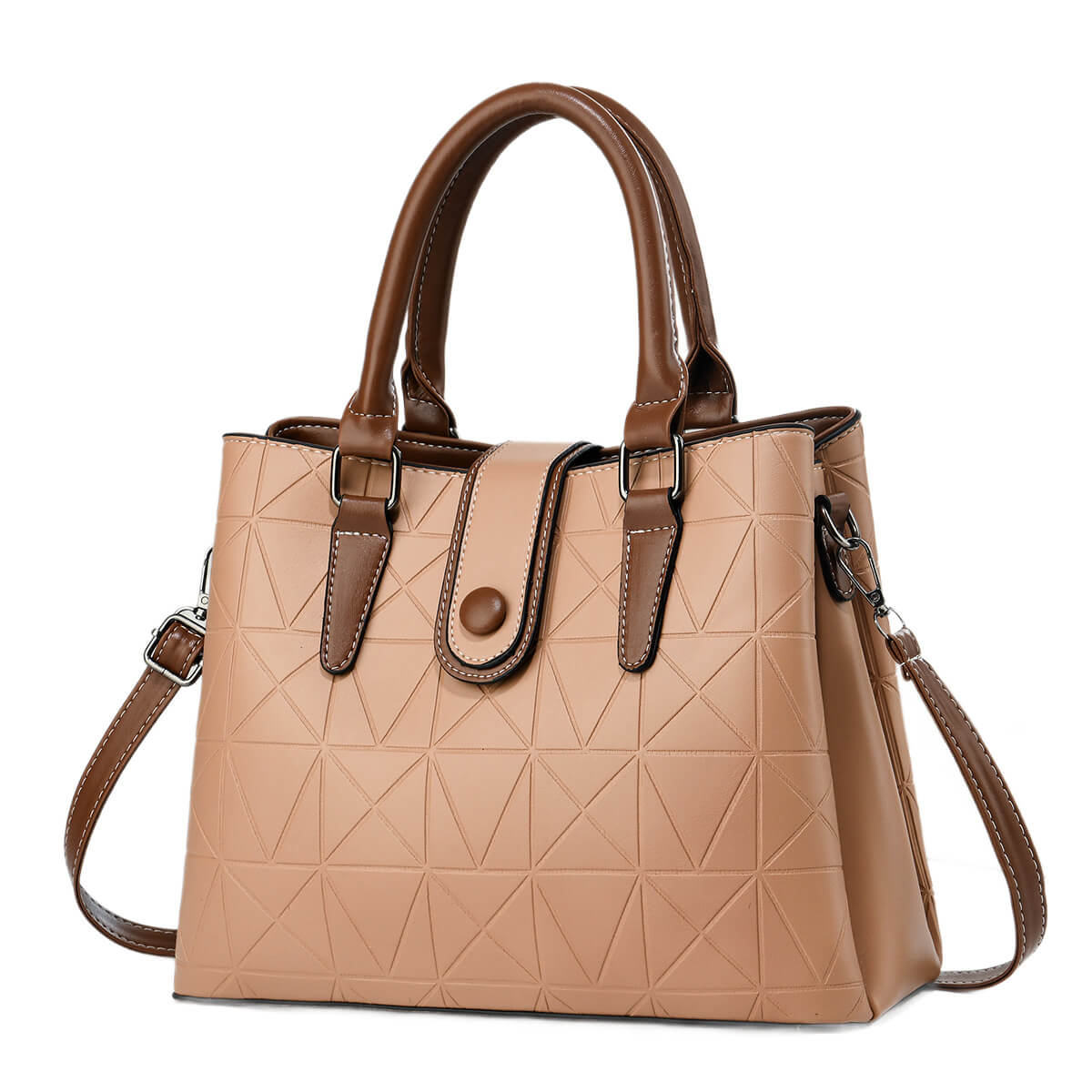 Faux Leather Fashion Shoulder Bag - Image 5