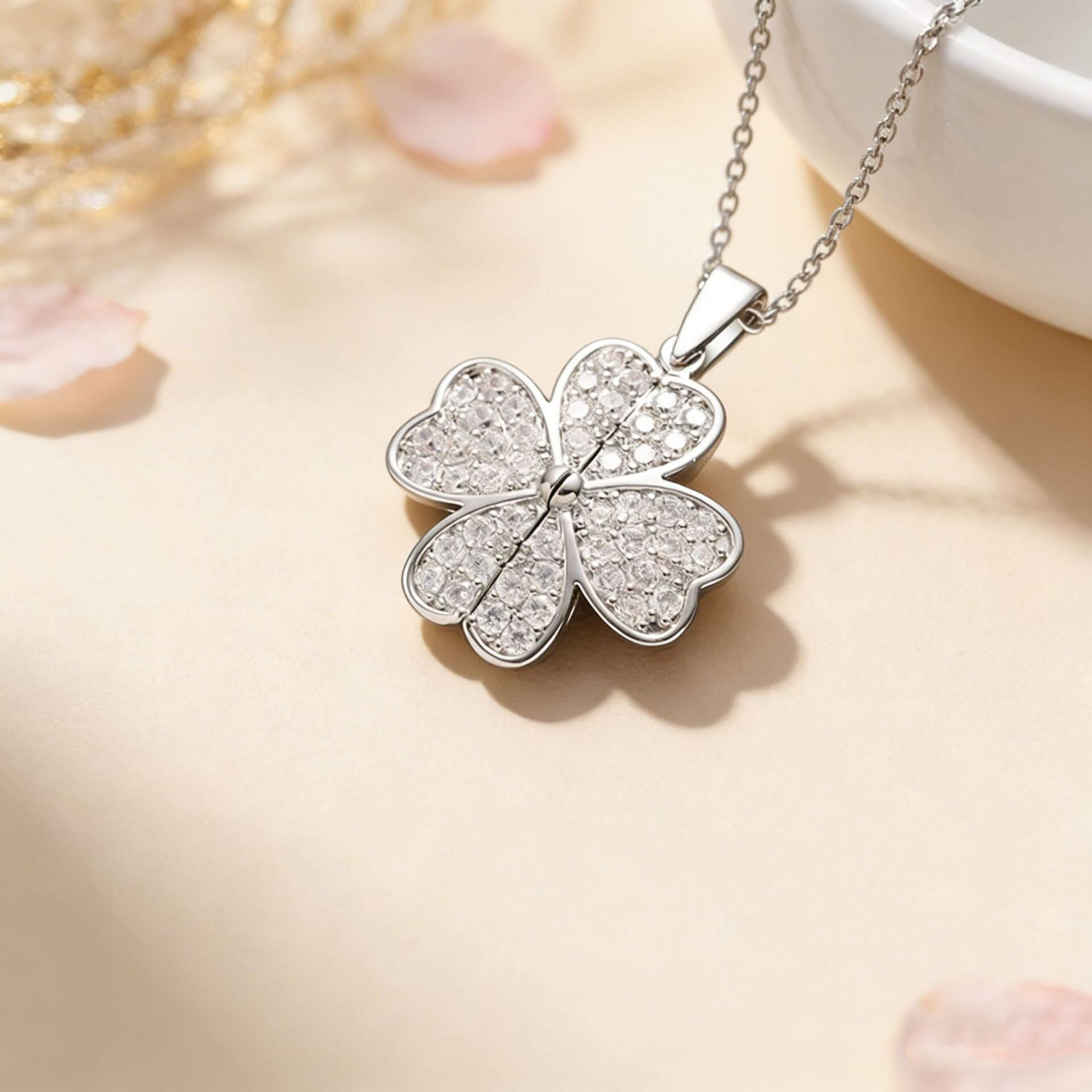 Four-Leaf Clover Pendant Necklace