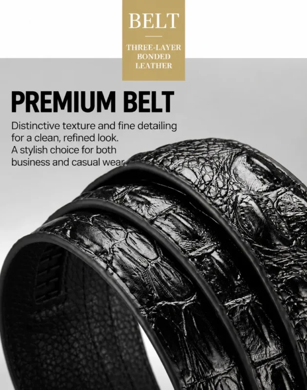 Premium-Crocodile-Texture-Leather-Belt-2
