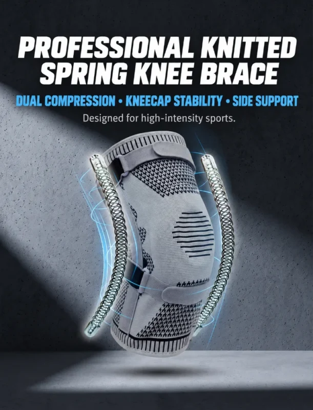 Professional-Knitted-Spring-Knee-Brace-1