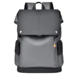 Men's large-capacity PU leather business laptop backpack
