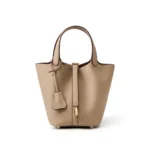 Women's large-capacity genuine leather bucket bag