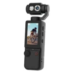 Q8 handheld sports camera with rotating lens and mounting bracket