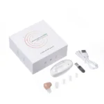 Rechargeable in-ear ear-hook hearing amplifier