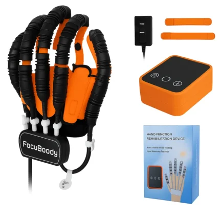 Plug-in hand rehabilitation robotic massage glove