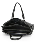 Men's laptop briefcase with combination lock and shoulder strap