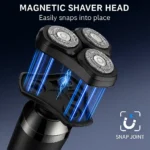 Men’s 3-head floating electric shaver with USB charging