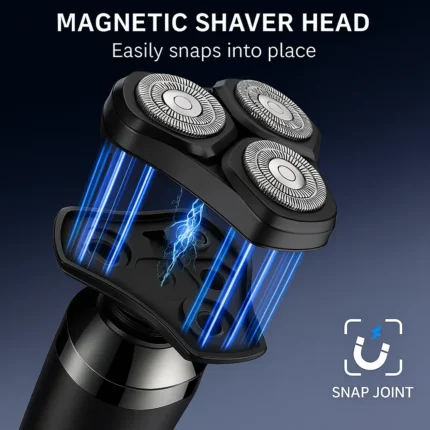 Men’s 3-head floating electric shaver with USB charging