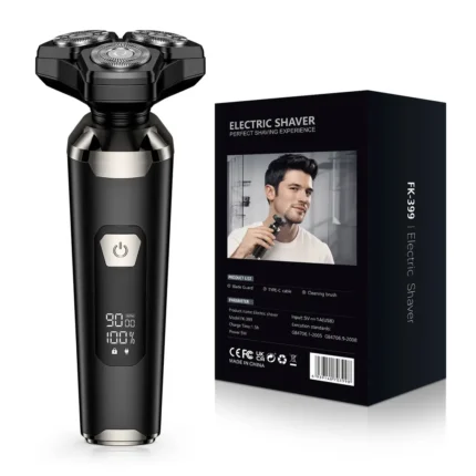 Men’s 3-head floating electric shaver with USB charging