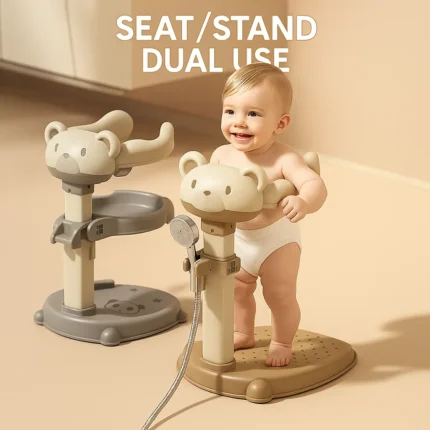 Anti-slip baby standing bath support