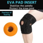 Hinged knee brace with steel plate and aluminum alloy support