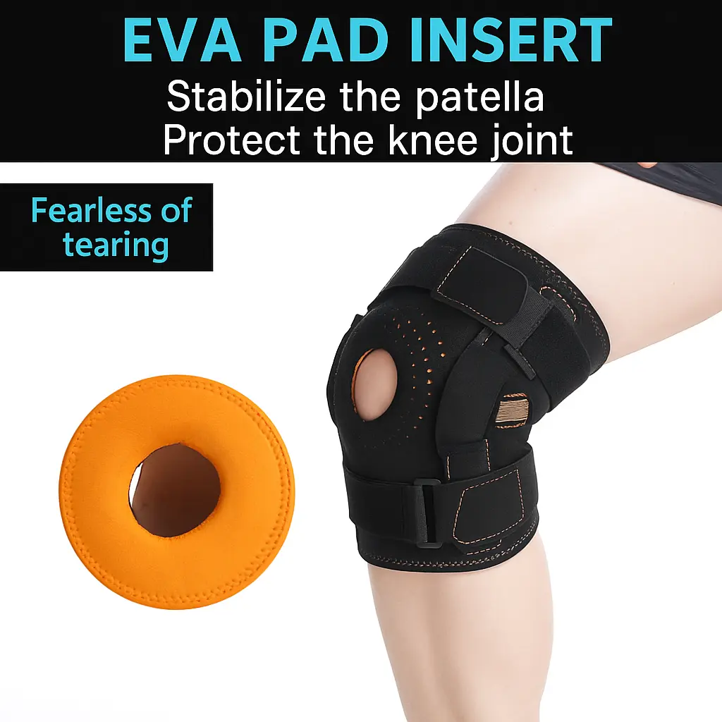 nour-353-image-0 Hinged knee brace with steel plate and aluminum alloy support