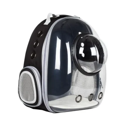 Breathable cat carrier backpack with transparent viewing window