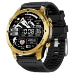 Rugged waterproof GPS smartwatch for outdoor sports