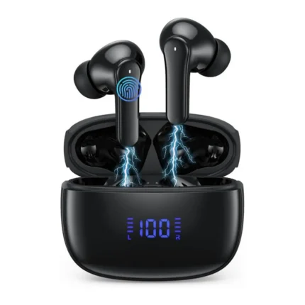 S18 TWS in-ear Bluetooth earbuds with battery level display