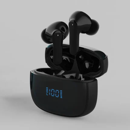 S18 TWS in-ear Bluetooth earbuds with battery level display