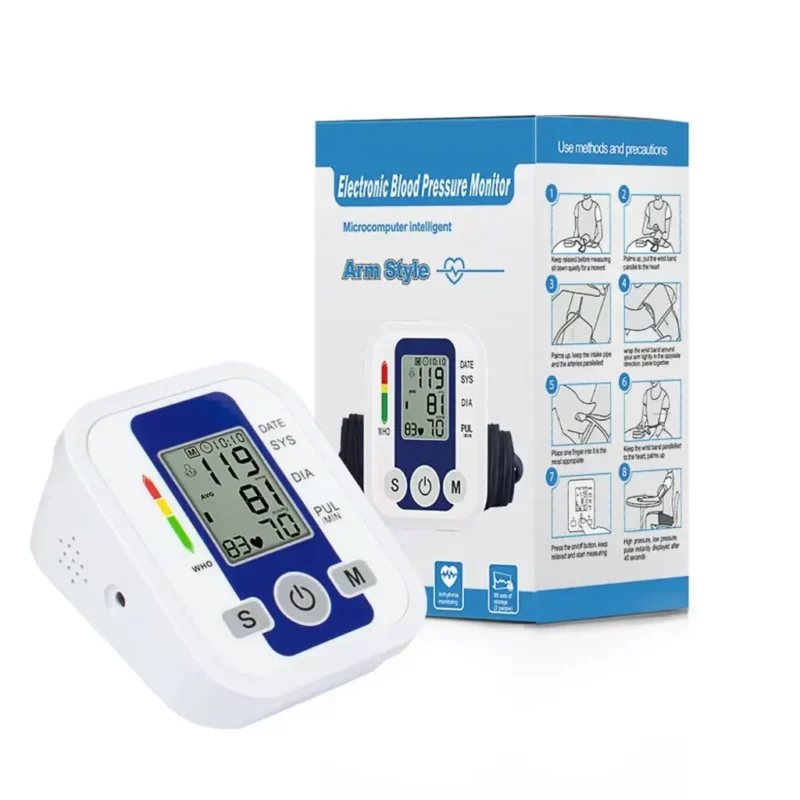 Automatic electric blood pressure monitor with large touchscreen