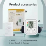 Automatic electric blood pressure monitor with large touchscreen