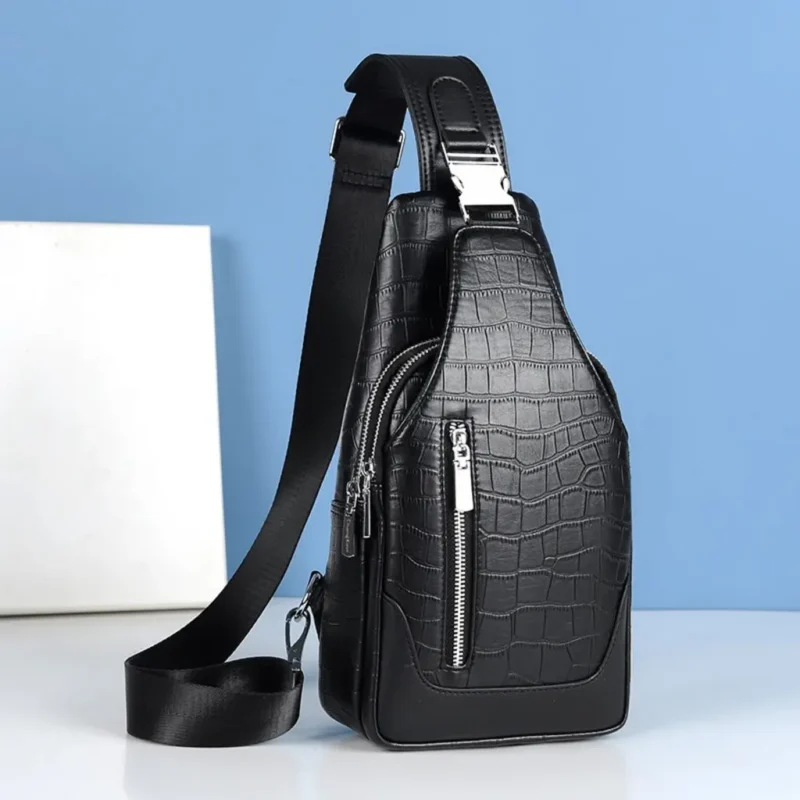 ChuongKaiye men's genuine leather chest crossbody bag