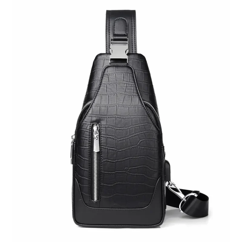 ChuongKaiye men's genuine leather chest crossbody bag