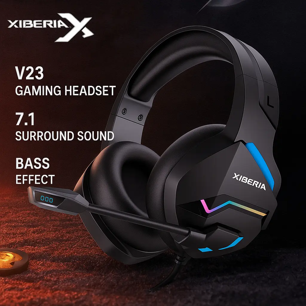 nour-377-image-0 سماعة الألعاب السلكية Siberia V23 بمنفذ USB 7.1 مع ميكروفون