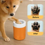 Automatic dog paw cleaning cup for pet grooming