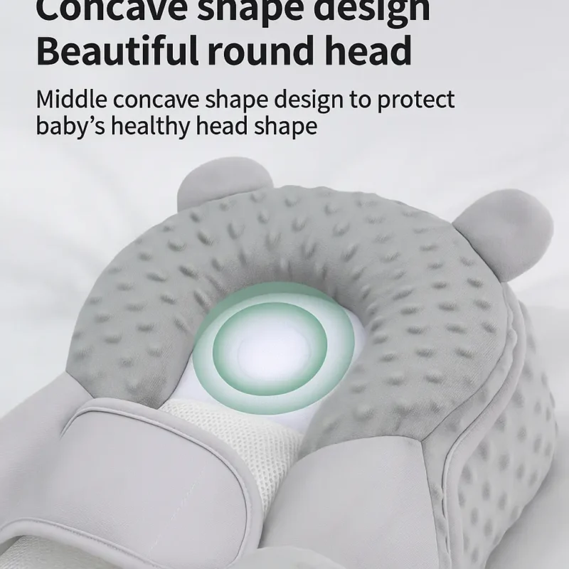 Newborn anti-spit-up pillow for feeding support