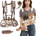 Portable breathable dog carrier backpack with multiple carrying options