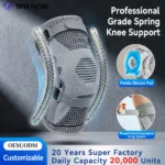 Sports knee support with patellar strap