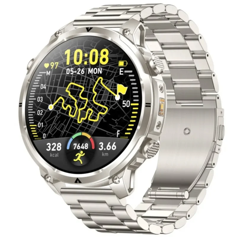 ساعة MK100 GPS الذكية الرياضية بشاشة 1.7 بوصة