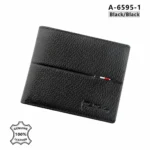 Men's short top-grain cowhide wallet
