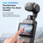 كاميرا جيمبال محمولة أحادية المحور بدقة 4K مع تثبيت الصورة