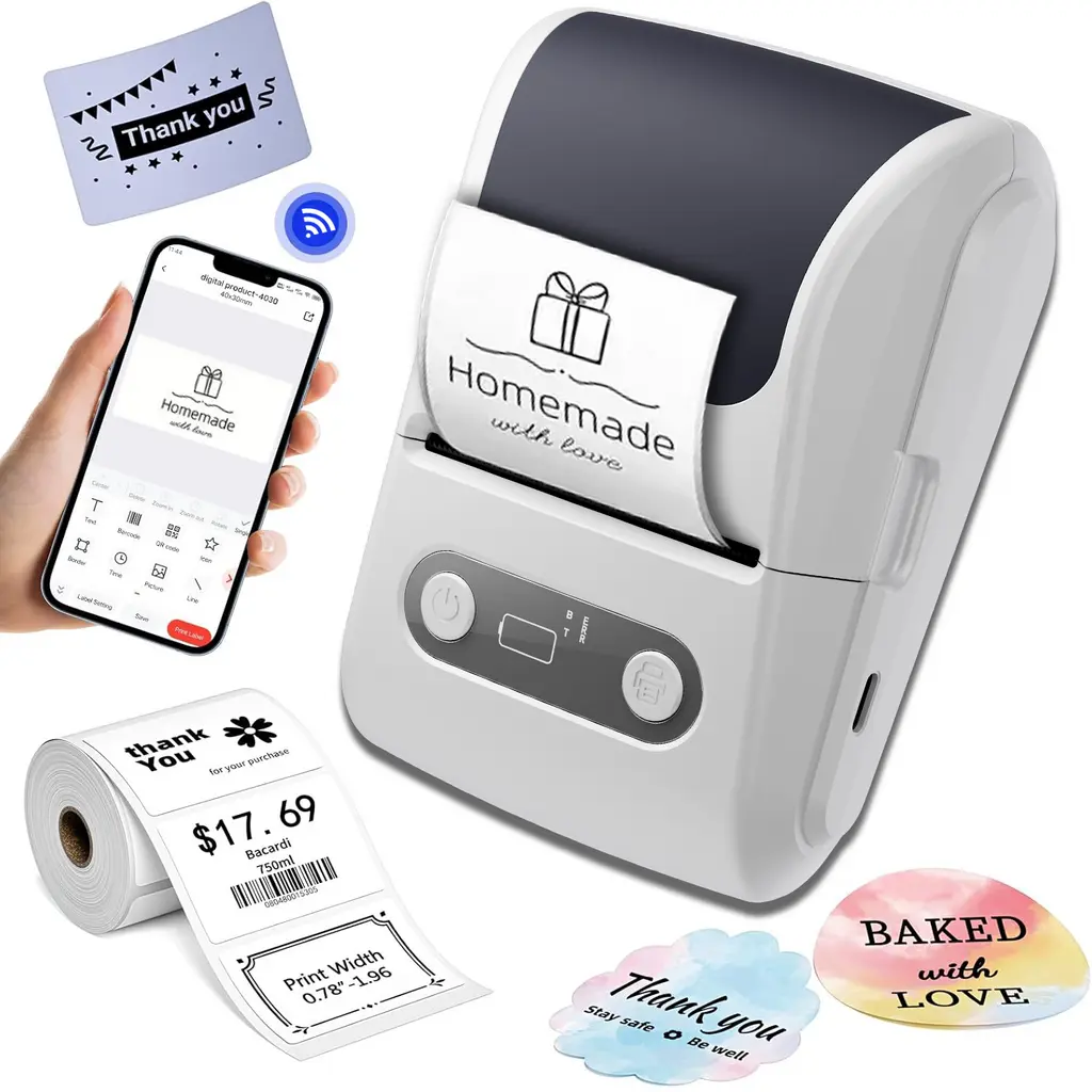nour-439-image-0 Portable mini thermal label printer for home use