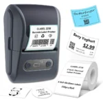 Portable mini thermal label printer for home use