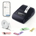 Portable mini thermal label printer for home use